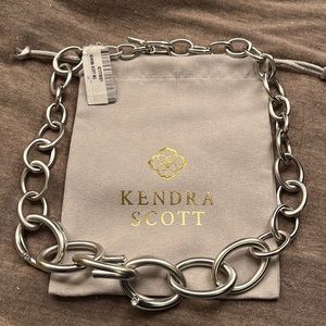 Kendra Scott Necklace In Rhodium